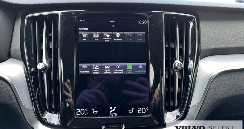 Volvo V60 cena 129900 przebieg: 116160, rok produkcji 2021 z Warszawa małe 352